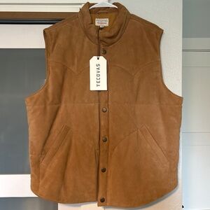 Tecovas Goat Suede Puffer Vest
